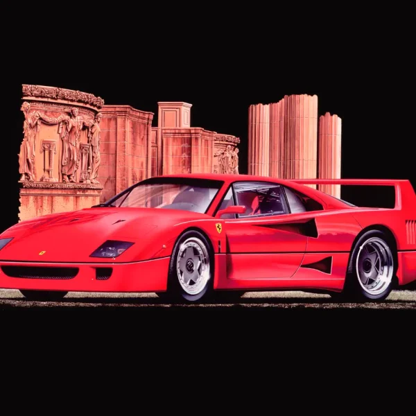 The 1987 Ferrari F40 Supercar designed by Pininfarina