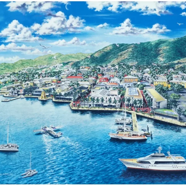 Christiansted, St. Croix, U.S. Virgin Islands Oil Painting