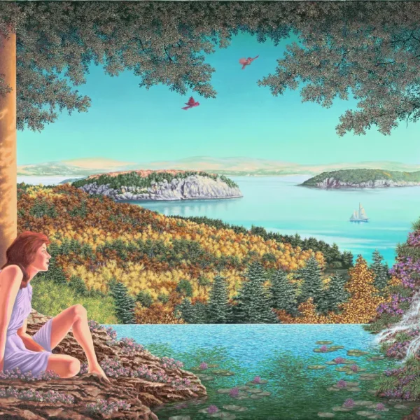 Ode to Parrish an Honor to Gregory H. Perry in Oil Painting