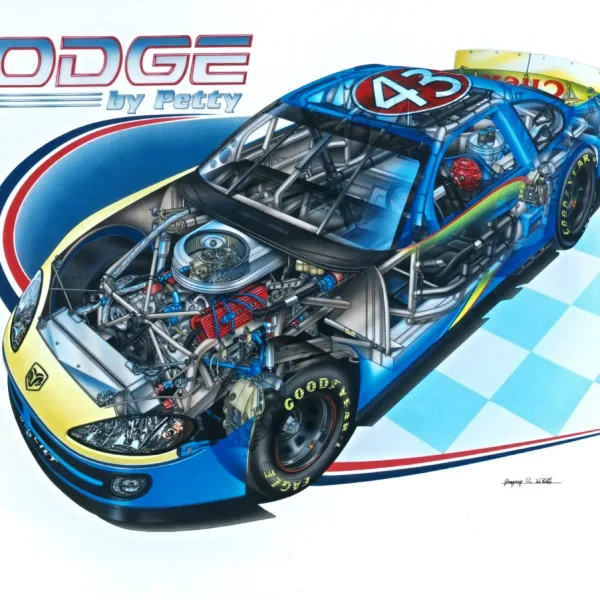 Richard Petty’s Dodge Intrepid Ghost Rendering