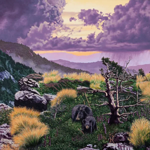 Trail to Mt. Le Conte in the Great Smoky Mountains National Park Oil Painting by Artist Gregory S, Whitt